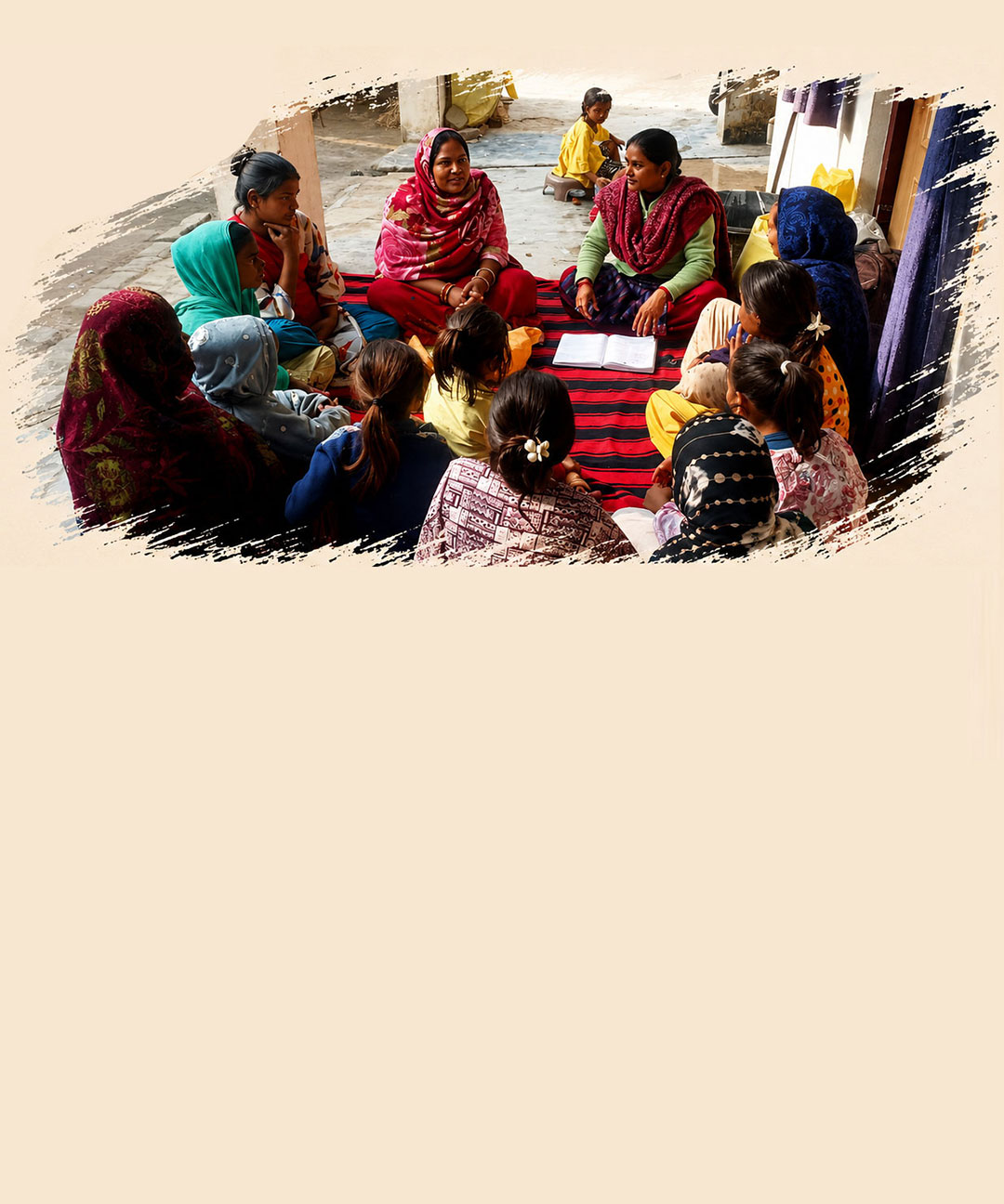 Children learning together in a classroom